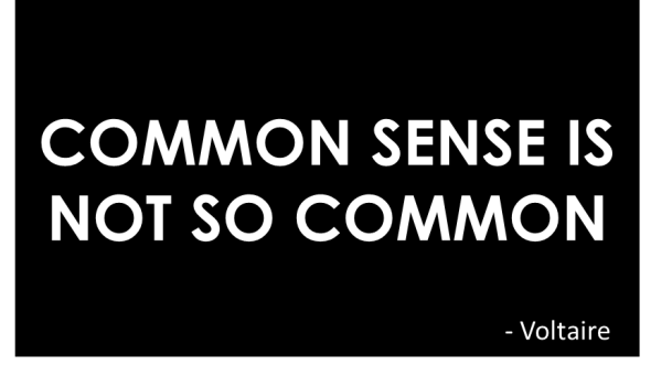 0 common sense